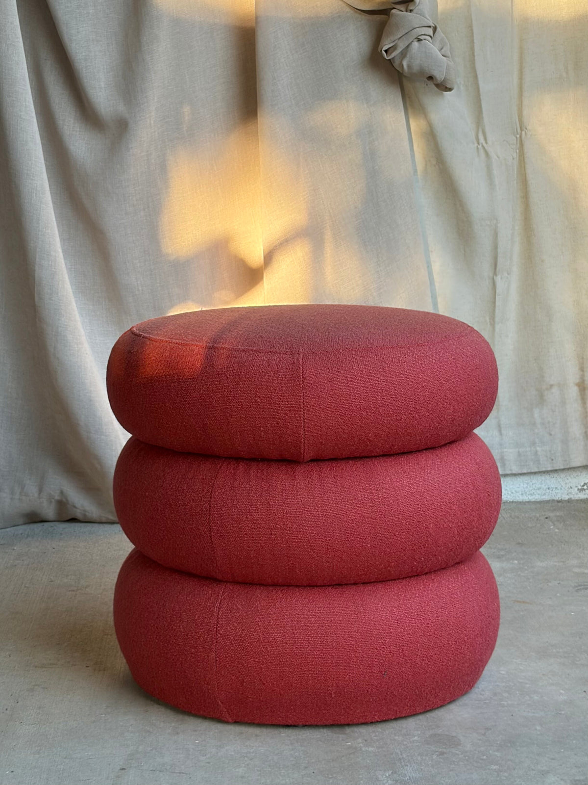 Rust Stacked Teddy Storage Stool