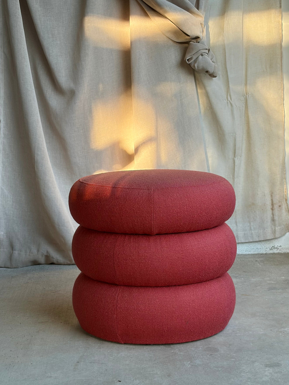 Rust Stacked Teddy Storage Stool