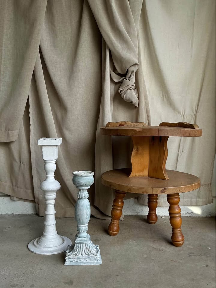 Farmhouse Cottage Candlestick Duo