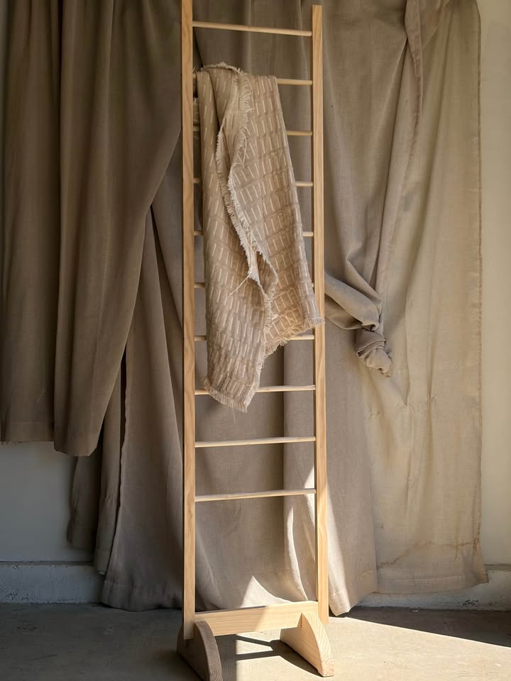 Freestanding Wooden Blanket Ladder (Handmade)