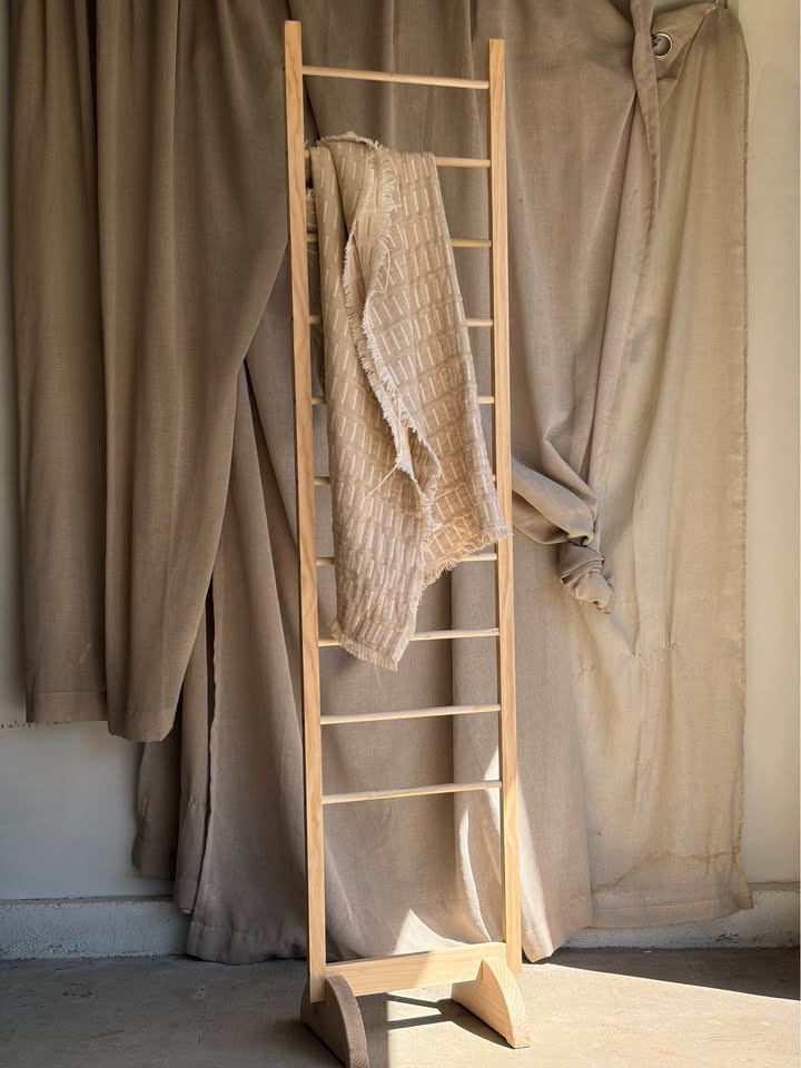 Freestanding Wooden Blanket Ladder (Handmade)