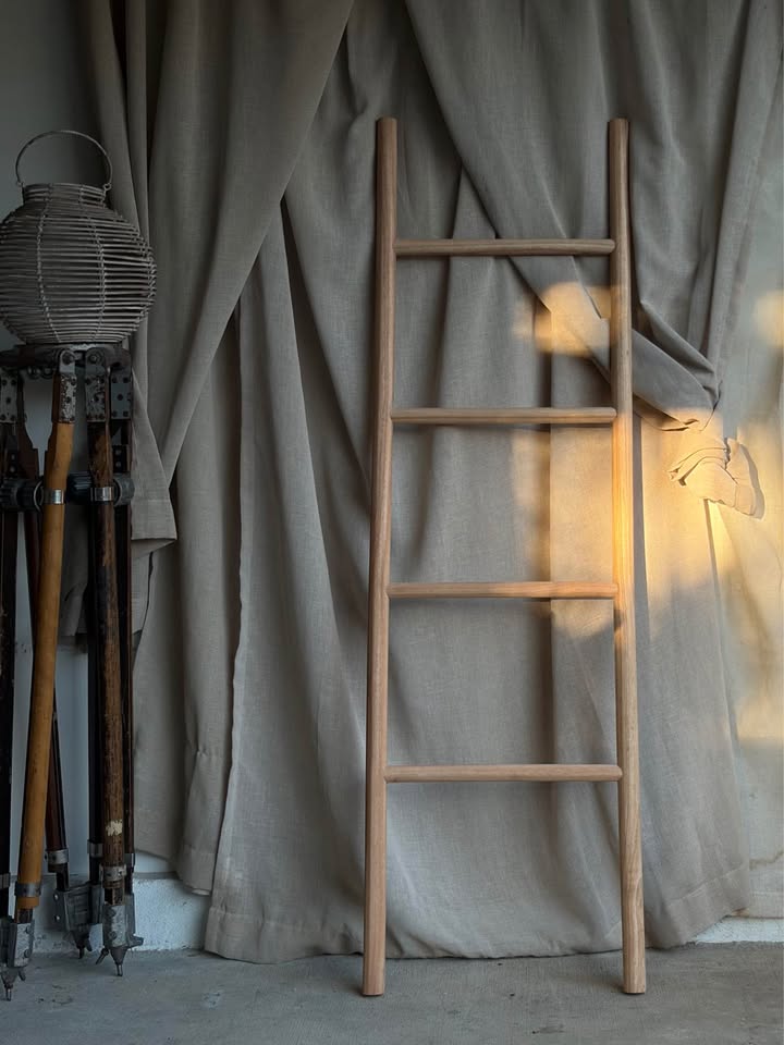 Handcrafted Wooden Decorative Blanket Ladder