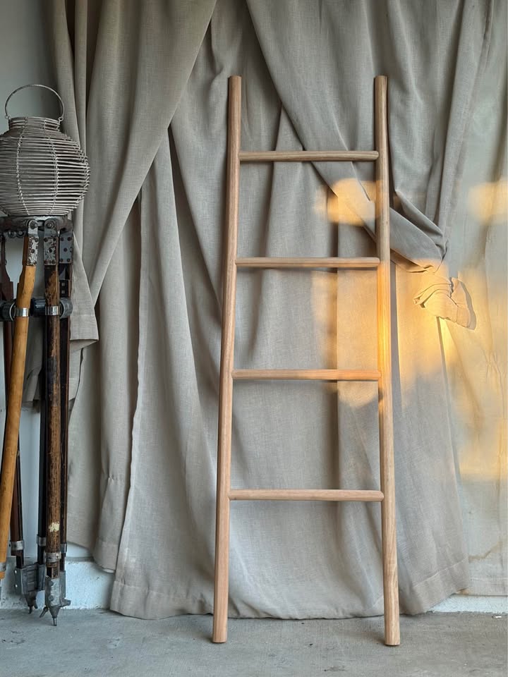 Handcrafted Wooden Decorative Blanket Ladder