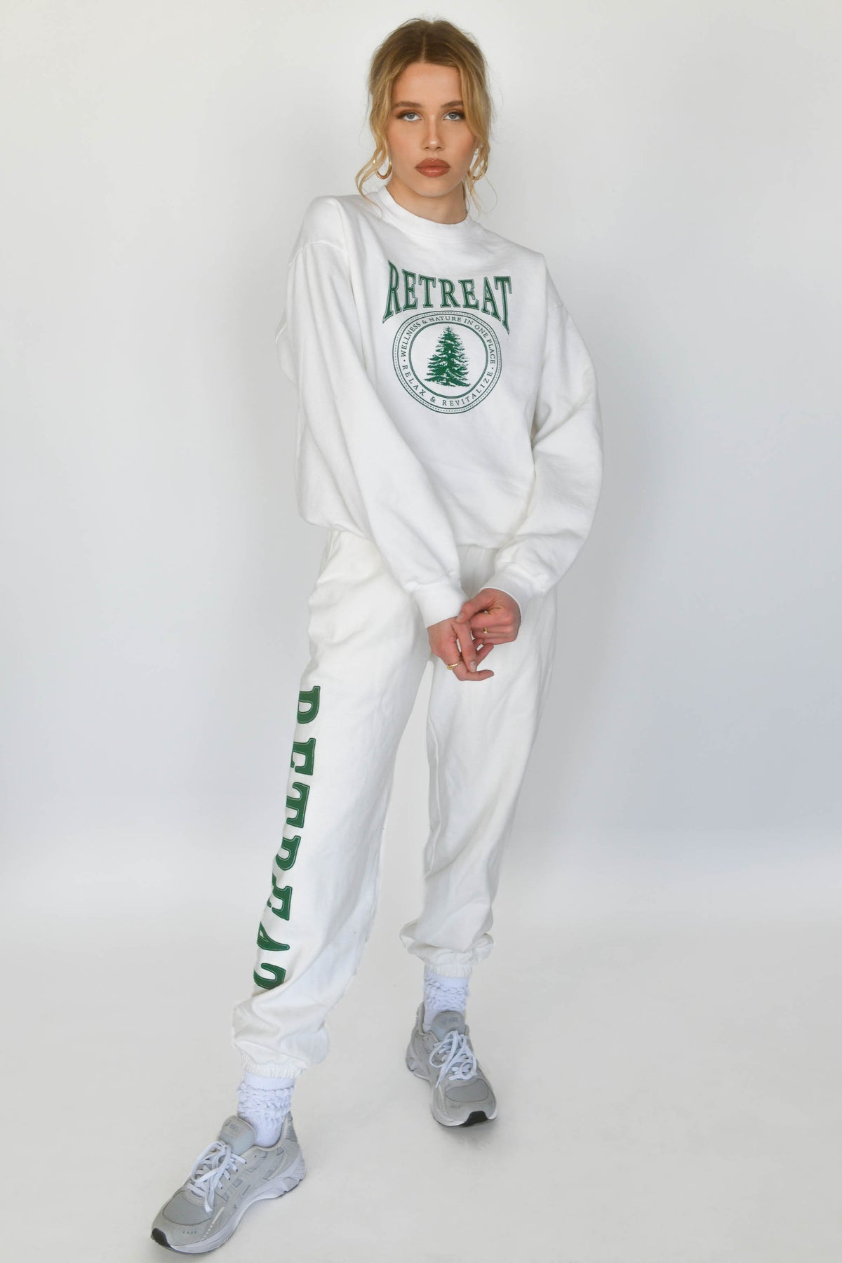 Varsity Sweatpant / Cream